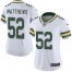 Nike Green Bay Packers #52 Clay Matthews White Womens Stitched NFL Vapor Untouchable Limited Jersey