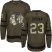 Adidas Chicago Blackhawks #23 Michael Jordan Green Salute to Service Stitched NHL Jersey