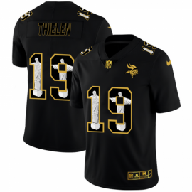 Minnesota Minnesota Vikings #19 Adam Thielen Mens Nike Carbon Black Vapor Cristo Redentor Limited NFL Jersey