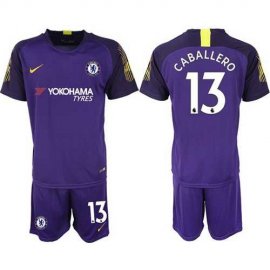 Chelsea #13 Caballero Purple Goalkeeper Soccer Club Jersey