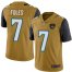 Nike Jacksonville Jaguars #7 Nick Foles Gold Mens Stitched NFL Limited Rush Jersey