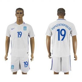 Greece #19 Papastathopoulos Home Soccer Country Jersey