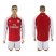 Arsenal Blank Red Home Long Sleeves Soccer Club Jersey