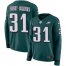 Nike Philadelphia Eagles #31 Nickell Robey-Coleman Green Team Color Womens Stitched NFL Limited Therma Long Sleeve Jersey