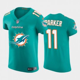 Miami Dolphins #11 DeVante Parker Aqua Green Mens Nike Big Team Logo Elite NFL Jersey