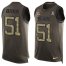 Nike Chicago Bears #51 Dick Butkus Green Mens Stitched NFL Limited Salute To Service Tank Top Jersey