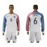 France #6 Cabaye Away Long Sleeves Soccer Country Jersey