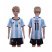 Argentina #11 Tevez Home Kid Soccer Country Jersey