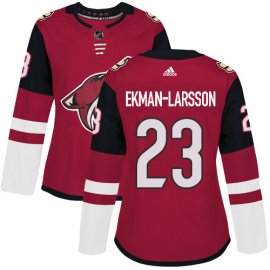 Adidas Arizona Coyotes #23 Oliver Ekman-Larsson Maroon Home Authentic Womens Stitched NHL Jersey