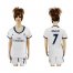 Womens Real Madrid #7 Ronaldo Home Soccer Club Jersey