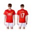 Manchester United #17 Blind Red Home Soccer Club Jersey