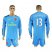 Arsenal #13 Ospina Blue Goalkeeper Long Sleeves Soccer Club Jersey