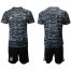 Germany Blank Black Goalkeeper Soccer Country Jersey