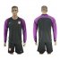 Poland Blank Black Goalkeeper Long Sleeves Soccer Country Jersey