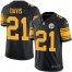 Nike Pittsburgh Steelers #21 Sean Davis Black Mens Stitched NFL Limited Rush Jersey