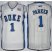 Duke Blue Devils 1 Jabari Parker White NCAA Authentic Basketball Performance Jersey