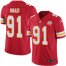 Nike Kansas City Chiefs #91 Derrick Nnadi Red Team Color Mens Stitched NFL Vapor Untouchable Limited Jersey