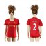 Womens Liverpool #2 Clyne Red Home Soccer Club Jersey