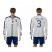 Italy #3 Chiellini White Away Long Sleeves Soccer Country Jersey