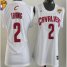 Womens Cavaliers #2 Kyrie Irving White The Finals Patch Women Fashion Stitched NBA Jersey
