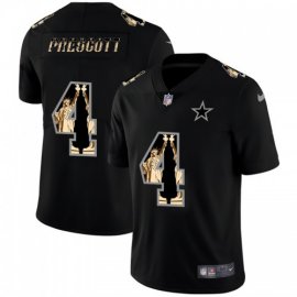 Dallas Cowboys #4 Dak Prescott Carbon Black Vapor Statue Of Liberty Limited NFL Jersey