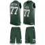 Nike New York Jets #77 Mekhi Becton Green Team Color Mens Stitched NFL Limited Tank Top Suit Jersey