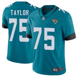 Nike Jacksonville Jaguars #75 Jawaan Taylor Teal Green Alternate Mens Stitched NFL Vapor Untouchable Limited Jersey