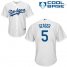 Los Angeles Dodgers #5 Corey Seager White Cool Base Stitched Youth MLB Jersey