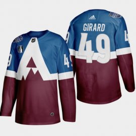 Adidas Colorado Avalanche #49 Samuel Girard Mens 2022 Stanley Cup Final Patch Stadium Series Burgundy Stitched NHL Jersey Mens