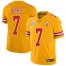 Nike Kansas City Chiefs #7 Harrison Butker Gold Mens Super Bowl LV Bound Stitched NFL Limited Inverted Legend Jersey