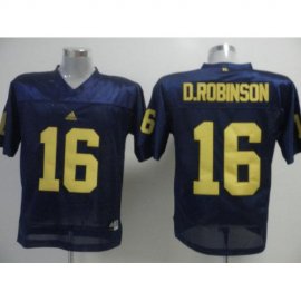 Michigan Wolverines 16 Denard Robinson Navy Blue NCAA Jerseys