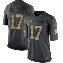 Nike Philadelphia Eagles #17 Alshon Jeffery Black Mens Stitched NFL Limited 2016 Salute To Service Jersey