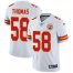 Nike Kansas City Chiefs #58 Derrick Thomas White Mens Stitched NFL Vapor Untouchable Limited Jersey