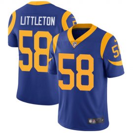 Nike Los Angeles Rams #58 Cory Littleton Royal Blue Alternate Mens Stitched NFL Vapor Untouchable Limited Jersey