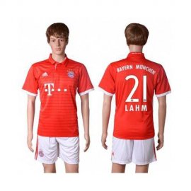 Bayern Munchen #21 Lahm Home Soccer Club Jersey