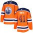 Adidas Edmonton Oilers #41 Mike Smith Orange Home Authentic Drift Fashion Stitched NHL Jersey