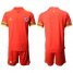 Wales Blank Red Home Soccer Country Jersey