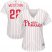 Philadelphia Phillies #22 Andrew McCutchen White(Red Strip) Home Womens Stitched MLB Jersey