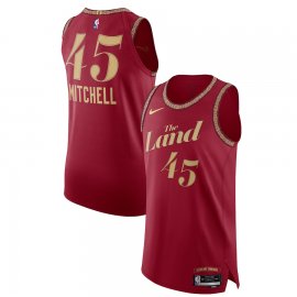 Nike Donovan Mitchell Cleveland Cavaliers 2023/24 Authentic Jersey – City Edition – Wine