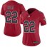 Nike Atlanta Falcons #22 Keanu Neal Red Womens Stitched NFL Limited Rush Jersey