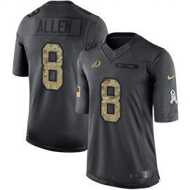 Nike Washington Football Team #8 Kyle Allen Black Youth Stitched NFL Limited 2016 Salute to Service Jersey