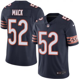 Nike Chicago Bears #52 Khalil Mack Navy Blue Team Color Mens Stitched NFL Vapor Untouchable Limited Jersey