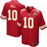 Nike Kansas City Chiefs #10 Tyreek Hill Red Team Color Youth Stitched NFL Elite Jersey