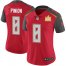 Nike Tampa Bay Buccaneers #8 Bradley Pinion Red Team Color Womens Super Bowl LV Champions Patch Stitched NFL Vapor Untouchable Limited Jersey