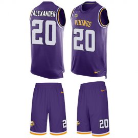 Nike Minnesota Vikings #20 Mackensie Alexander Purple Team Color Mens Stitched NFL Limited Tank Top Suit Jersey