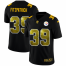 Pittsburgh Steelers #39 Minkah Fitzpatrick Mens Black Nike Golden Sequin Vapor Limited NFL Jersey