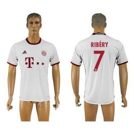 Bayern Munchen #7 Ribery White Soccer Club Jersey