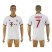 Bayern Munchen #7 Ribery White Soccer Club Jersey