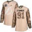 Adidas Tampa Bay Lightning #91 Steven Stamkos Camo Authentic 2022 Stanley Cup Final Patch Veterans Day Stitched NHL Jersey Mens