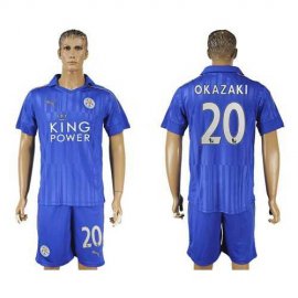 Leicester City #20 Okazaki Home Soccer Club Jersey